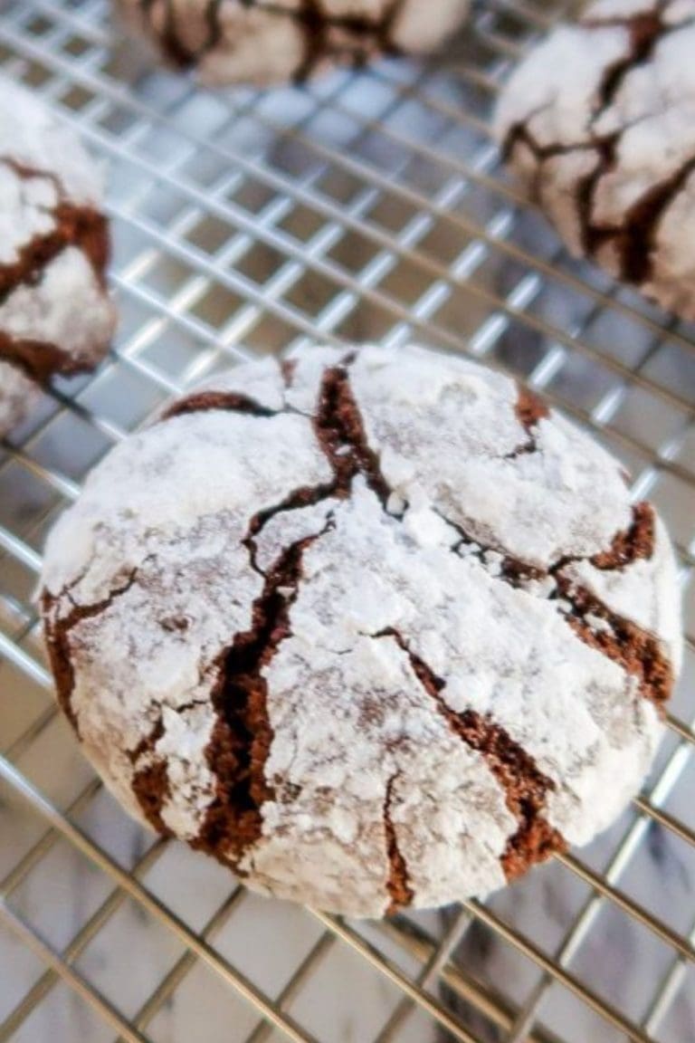 Gluten Free Chocolate Crinkle Cookies