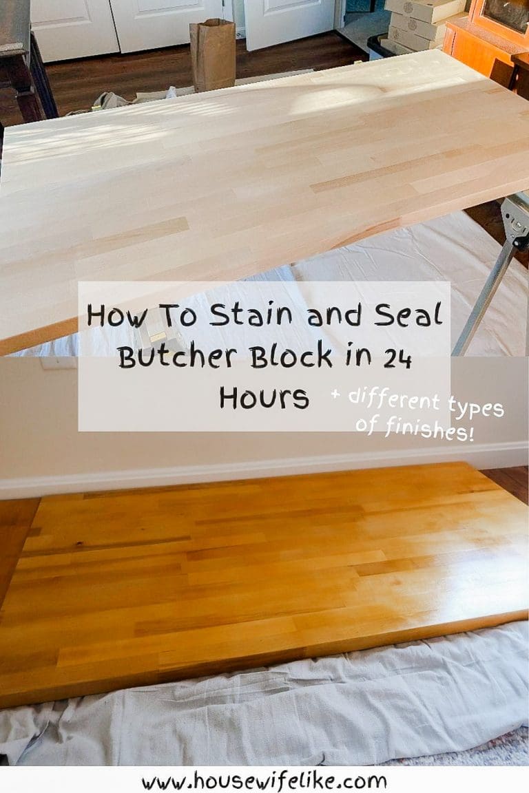 How to Stain and Seal Butcher Block